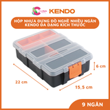  Hộp nhựa đựng đồ nghề nhiều ngăn Kendo đa dạng kích thước 