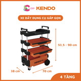  Xe đẩy dụng cụ gấp gọn Kendo nhiều kích thước tải trọng đến 150kg 
