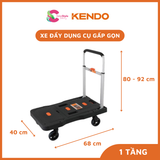  Xe đẩy dụng cụ gấp gọn Kendo nhiều kích thước tải trọng đến 150kg 