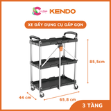  Xe đẩy dụng cụ gấp gọn Kendo nhiều kích thước tải trọng đến 150kg 