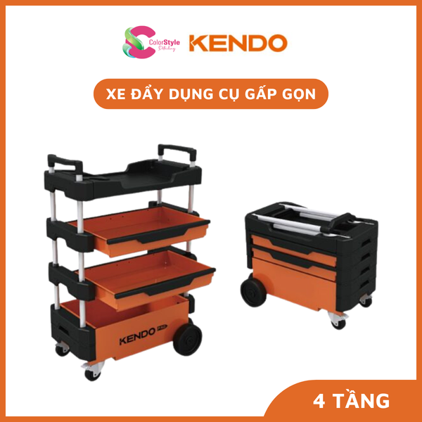  Xe đẩy dụng cụ gấp gọn Kendo nhiều kích thước tải trọng đến 150kg 