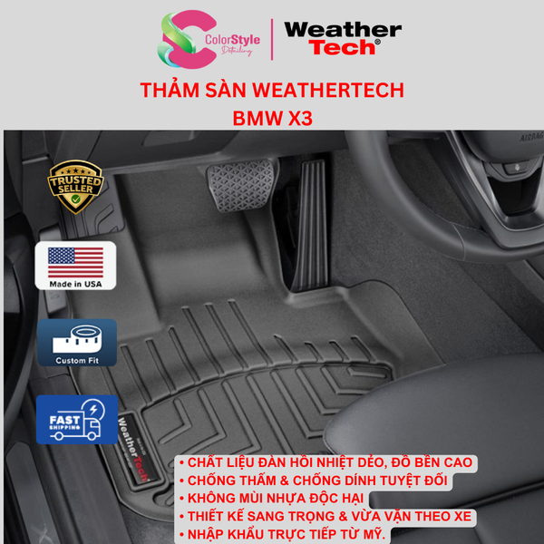  Thảm sàn WeatherTech BMW X3 30i 