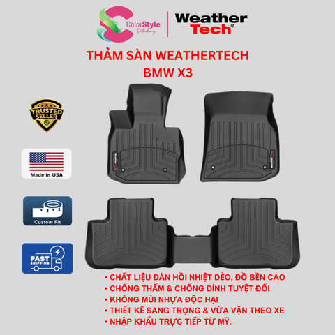 Thảm sàn Ô TÔ WeatherTech BMW X3 30i 