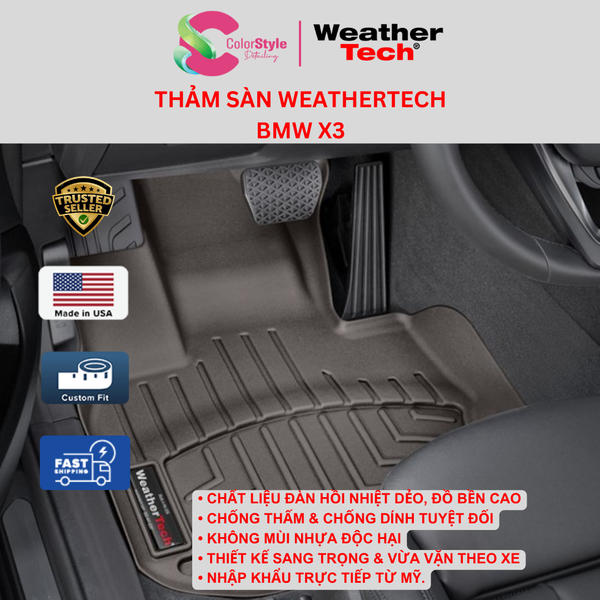  Thảm sàn Ô TÔ WeatherTech BMW X3 30i 