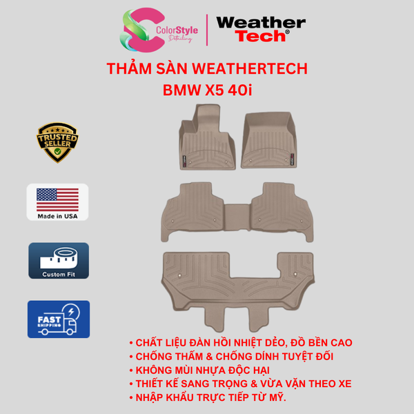  Thảm sàn WeatherTech BMW X5 40i 