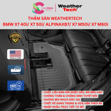  Thảm sàn WeatherTech BMW X7 40i/ X7 50i/ ALPINAXB7/ X7 M50i/ X7 M60i 