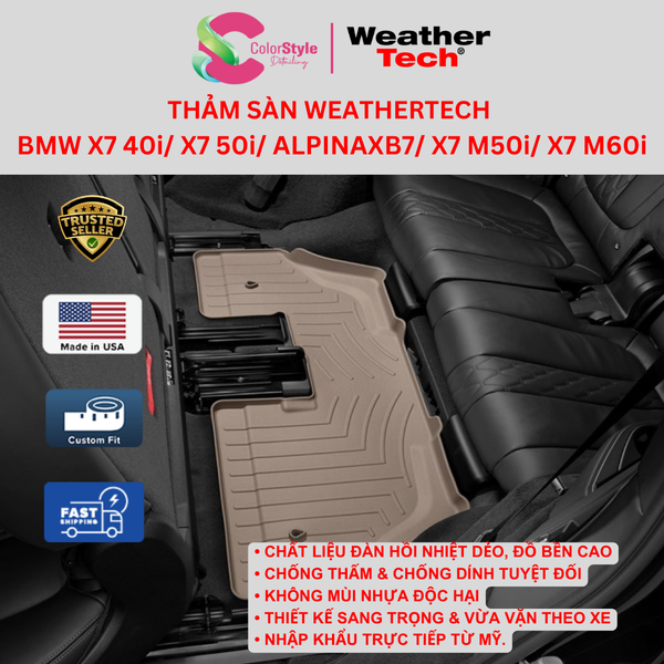  Thảm sàn WeatherTech BMW X7 40i/ X7 50i/ ALPINAXB7/ X7 M50i/ X7 M60i 