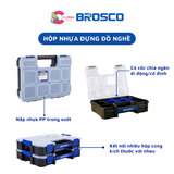  Hộp chia ngăn đựng dụng cụ linh kiện Brosco nhiều kích thước 