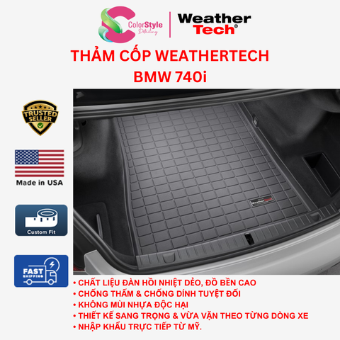  Thảm cốp WeatherTech BMW 740i 