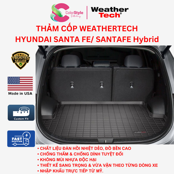  Thảm cốp WeatherTech Hyundai Santa Fe/ Santa Fe Hybrid 