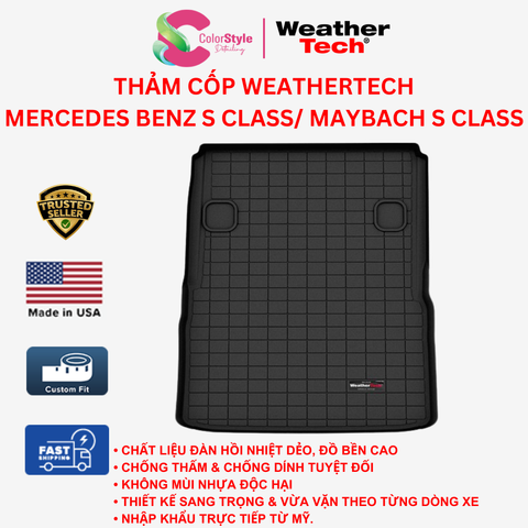  Thảm cốp WeatherTech Mercedes-Benz S Class 2014-2020 Màu Đen 