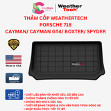  Thảm cốp WeatherTech Porsche 718 Cayman/ Cayman GT4/ Boxter/ Spyder 