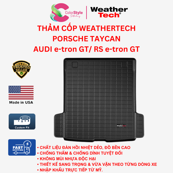  Thảm cốp WeatherTech Porsche Taycan/ Audi etron GT/ RS etron GT 