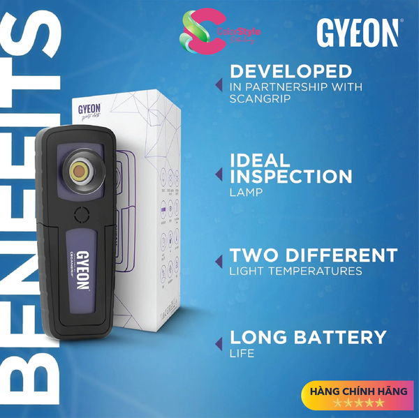  GYEON PRISM MINI Đèn Sạc Pin Mini Chuyên Kiểm Tra Khuyết Tật Sơn Xe 