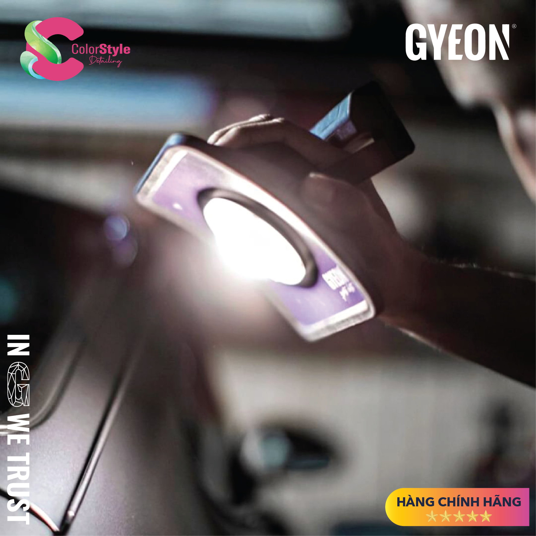SCANGRIP x GYEON PRISM PLUS Đèn Led Detailing Bluetooth Sạc Pin 