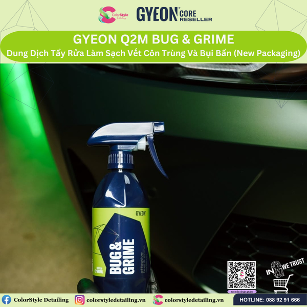  GYEON Q2M Bug & Grime Xịt Tẩy Rửa Làm Sạch Vết Côn Trùng Và Nhựa Cây 