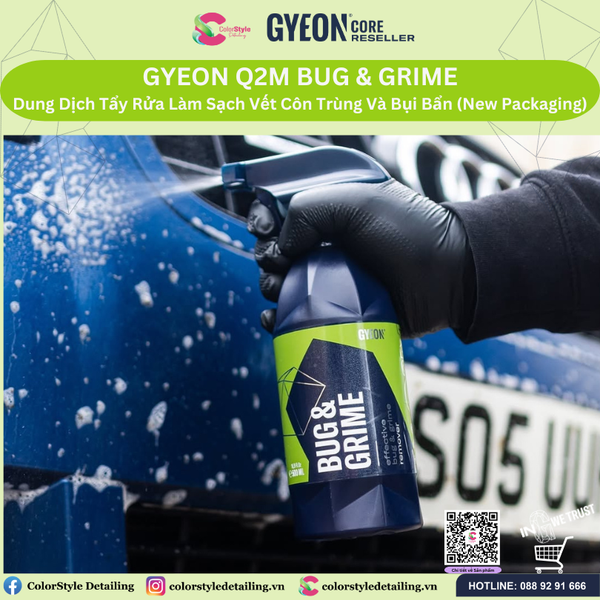  GYEON Q2M Bug & Grime, Dung Dịch Tẩy Rửa Làm Sạch Vết Côn Trùng Và Bụi Bẩn 