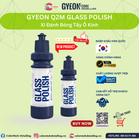  GYEON Q2M Glass Polish, Xi Đánh Bóng Tẩy Ố Kính 