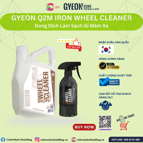  GYEON Q2M Iron WheelCleaner, Dung Dịch Làm Sạch Gỉ Mâm Xe 