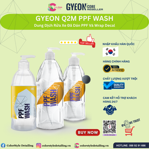  DUNG DỊCH RỬA XE ĐÃ DÁN PPF/WRAP GYEON Q2M PPF Wash 