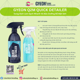  GYEON Q2M Quick Detailer Xịt Làm Sạch Nhanh Và Dưỡng Bóng Bề Mặt Sơn 
