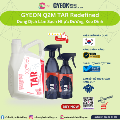  GYEON Q2M Tar Redefined, Dung Dịch Làm Sạch Nhựa Đường Thế Hệ Mới 