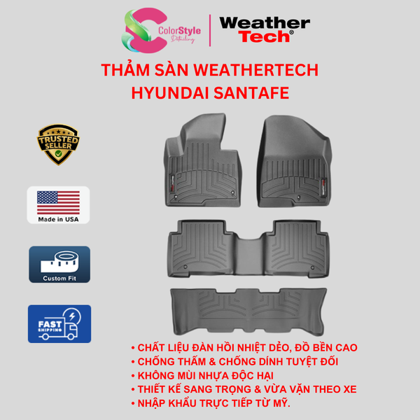  Thảm sàn WeatherTech Hyundai Santa Fe 