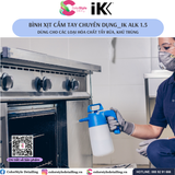  IK ALK 1.5 - Bình xịt, phun hóa chất tẩy rửa, khử trùng 1.5L 