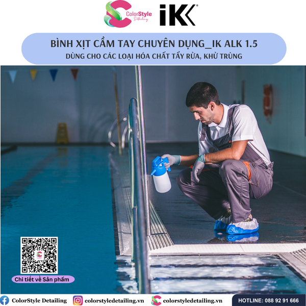 IK ALK 1.5 - Bình xịt, phun hóa chất tẩy rửa, khử trùng 1.5L 
