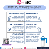 IK ALK 1.5 - Bình xịt, phun hóa chất tẩy rửa, khử trùng 1.5L 