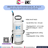  IK ALK 9 - Bình Phun Hóa Chất Tẩy Rửa Khử Trùng 8L 