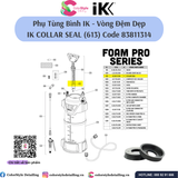  Vòng đệm tròn (phụ tùng bình xịt IK) bằng cao su IK COLLAR SEAL (613) 