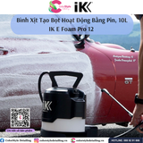  IK E FOAM PRO 12 - Bình Phun Tạo Bọt, Hoạt Động Bằng Pin, 10L 