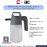  IK HC 1.5 - Bình Xịt Cầm Tay Cho Các Loại Dung Môi Bôi Trơn, Dầu Mỡ 