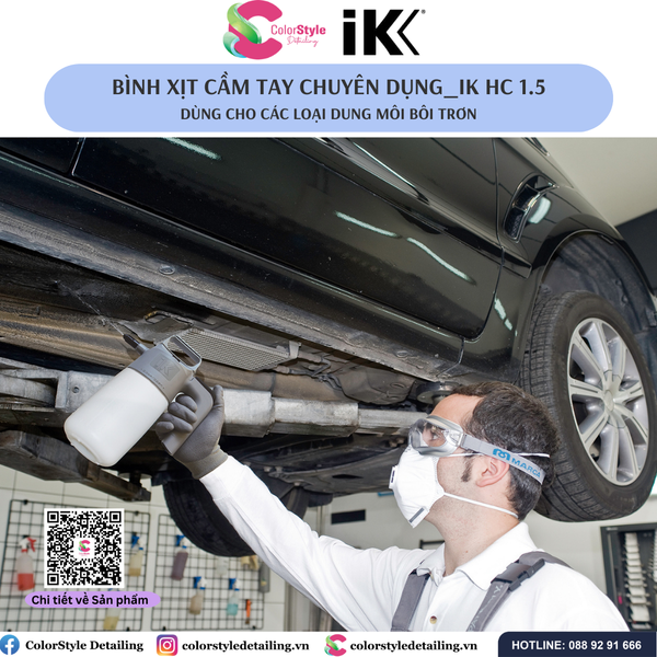  IK HC 1.5 - Bình Xịt Cầm Tay Cho Các Loại Dung Môi Bôi Trơn, Dầu Mỡ 