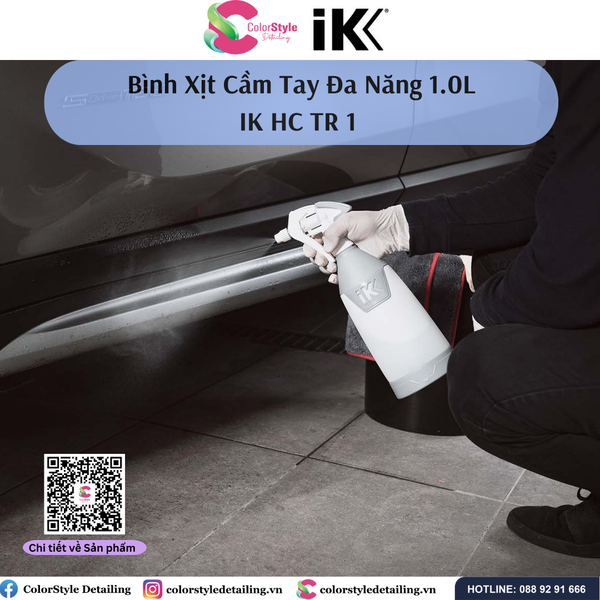  IK HC TR 1 - Bình Xịt/Phun Chuyên Dụng Cho Dầu Mỡ Dung Môi Bôi Trơn 1L 