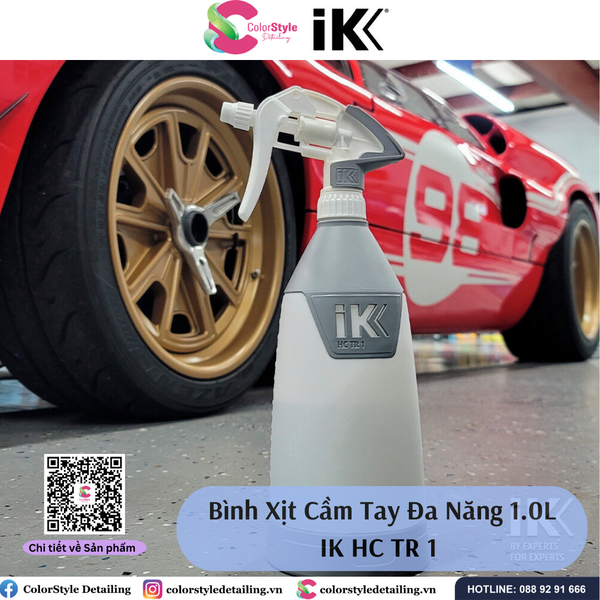  IK HC TR 1 - Bình Xịt/Phun Chuyên Dụng Cho Dầu Mỡ Dung Môi Bôi Trơn 1L 