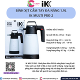  IK MULTI PRO 2  - Bình xịt/ phun hóa chất đa năng 1.9L 