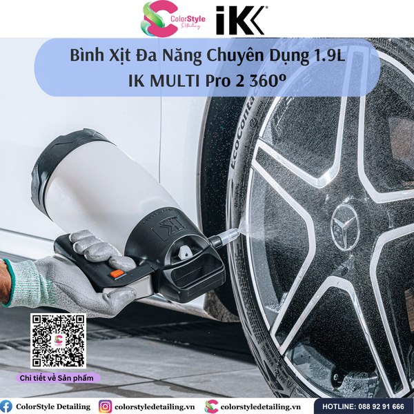  IK Multi Pro 2 360 Độ - Bình Xịt/Phun Hóa Chất Bằng Nhựa Cầm Tay 1.9L 