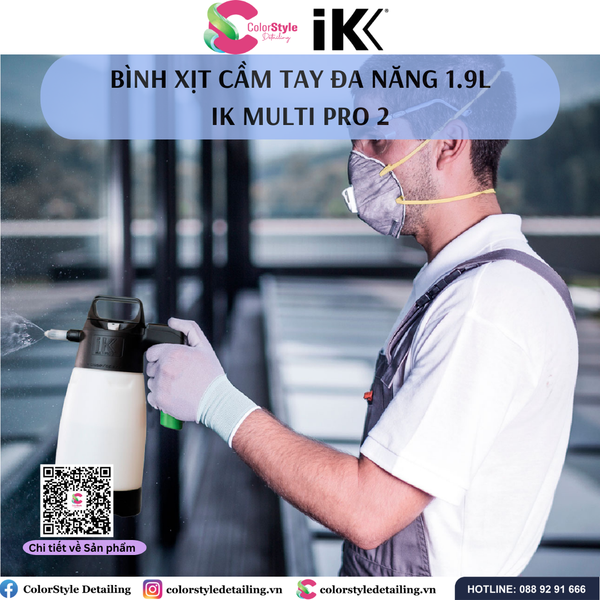  IK MULTI PRO 2  - Bình xịt/ phun hóa chất đa năng 1.9L 