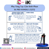  IK PRO HANDLE (phụ tùng bình xịt IK) Tay cầm bằng nhựa & thép không gỉ 
