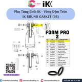  Vòng đệm dẹp bằng cao su (phụ tùng bình xịt IK) - ROUND GASKET (98) 