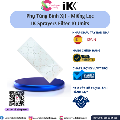  Miếng lọc bằng cotton (phụ tùng bình xịt IK) - FILTER (10 U.) (1233) 