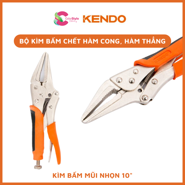  Kìm bấm chết hàm cong, hàm thẳng bằng thép cao cấp Kendo 