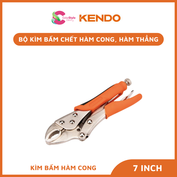  Kìm bấm chết hàm cong, hàm thẳng bằng thép cao cấp Kendo 