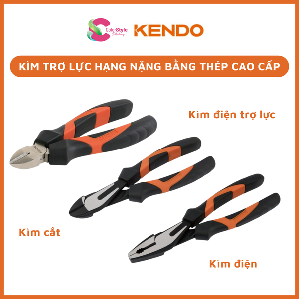  Kìm cắt hạng nặng đòn bẩy trợ lực bằng thép cao cấp Kendo 