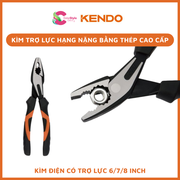  Kìm cắt hạng nặng đòn bẩy trợ lực bằng thép cao cấp Kendo 