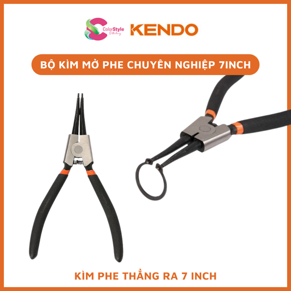  Bộ kìm mở phe chuyên nghiệp Kendo 7 inch 180mm 