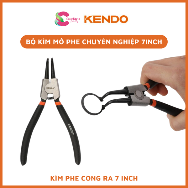  Bộ kìm mở phe chuyên nghiệp Kendo 7 inch 180mm 