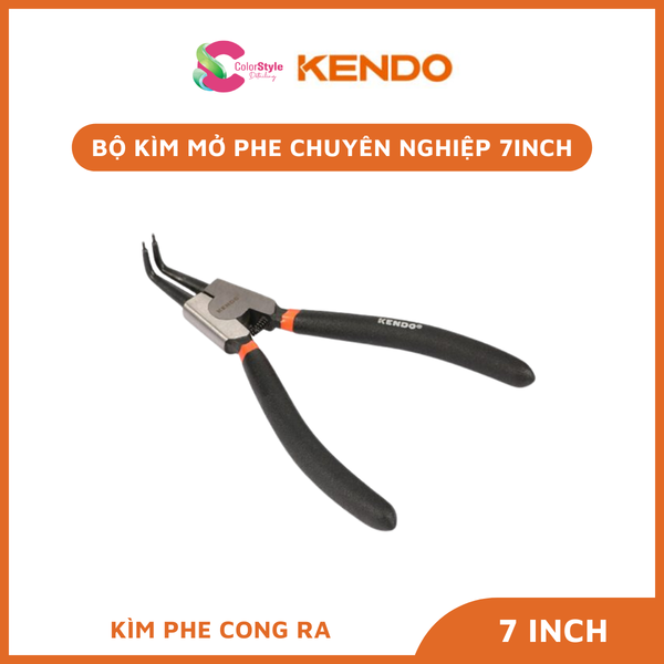  Bộ kìm mở phe chuyên nghiệp Kendo 7 inch 180mm 